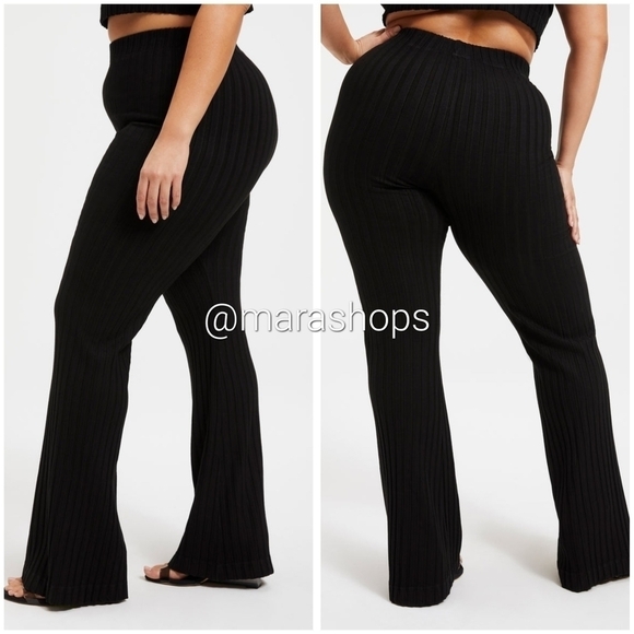 Good American 90's Ribbed Pants - Picture 2 of 8